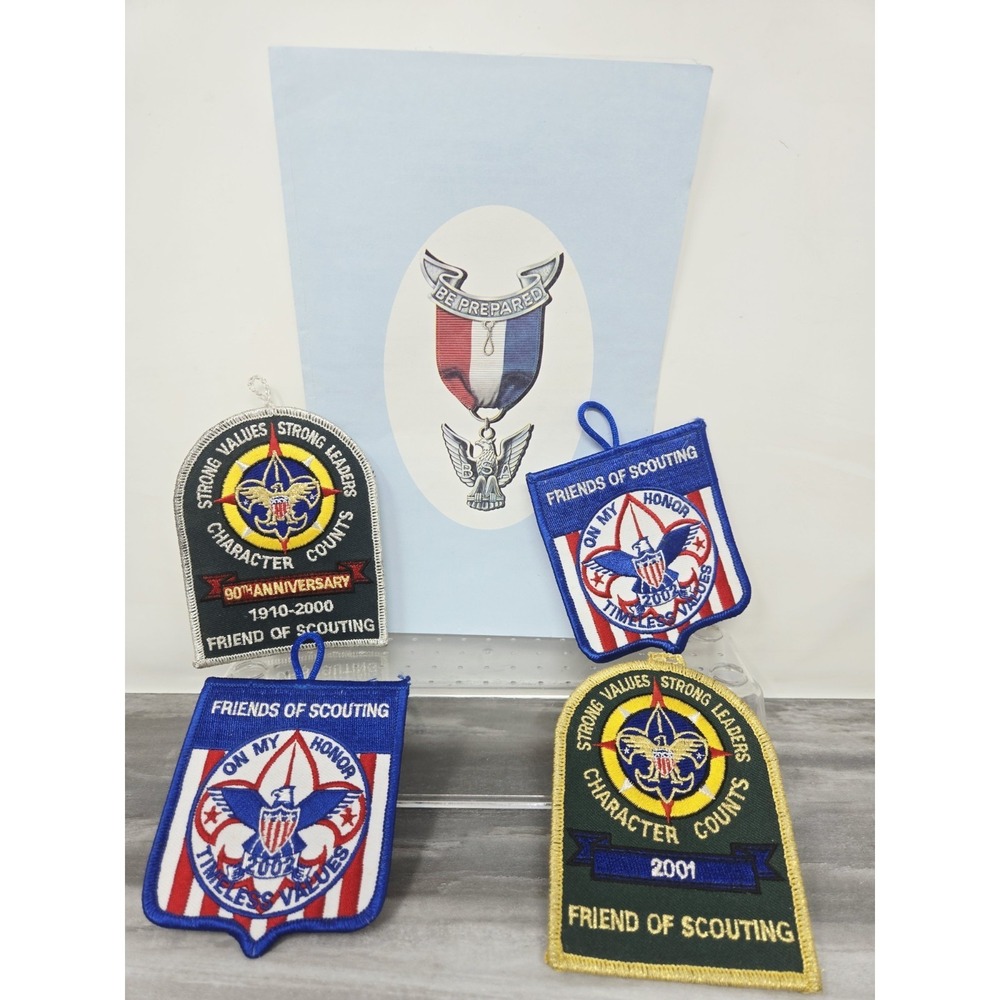 Vintage 4 Boy Scouts Of America‎ Patches Scout Masters Ephemera Ceremony 1993